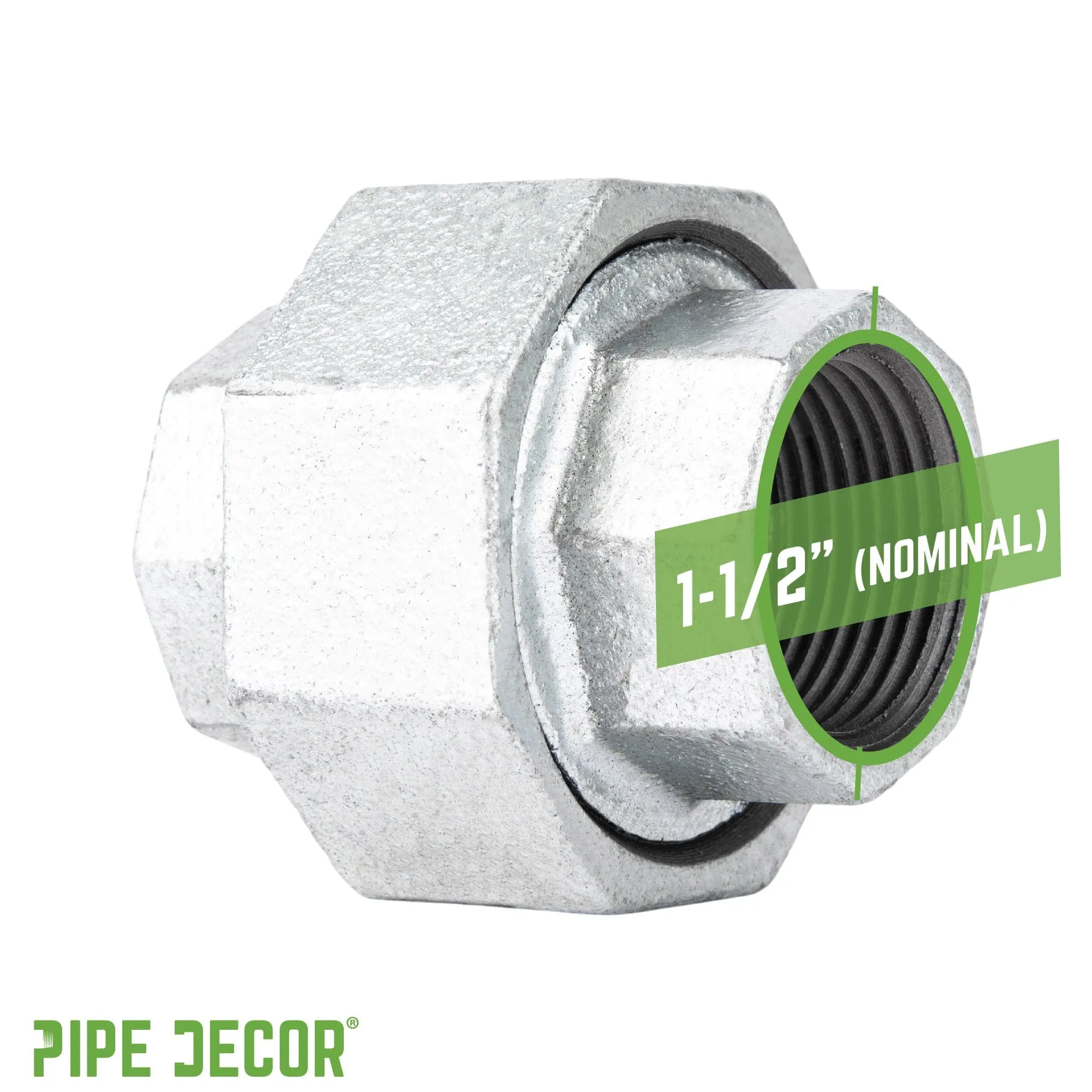 1 1/2 in. Galvanized Iron Union