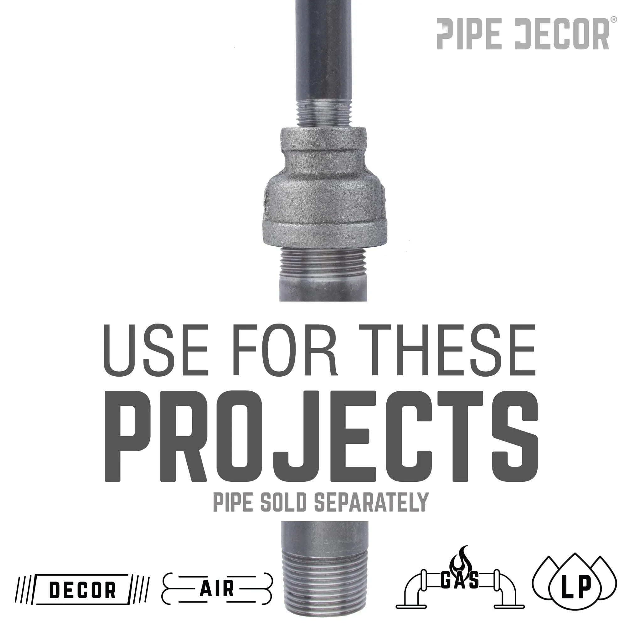 1/2 in. x 3/8 in. Black Reducing Coupling