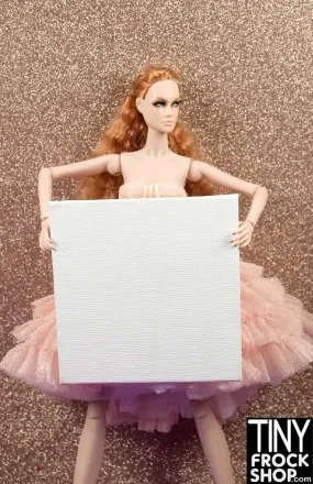 12" Fashion Doll Blank Flat Art Canvases with Easel