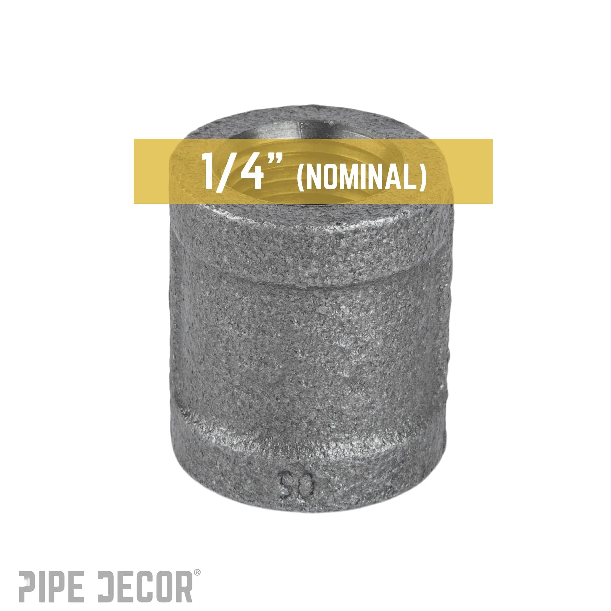 1/4 in. Black Coupling