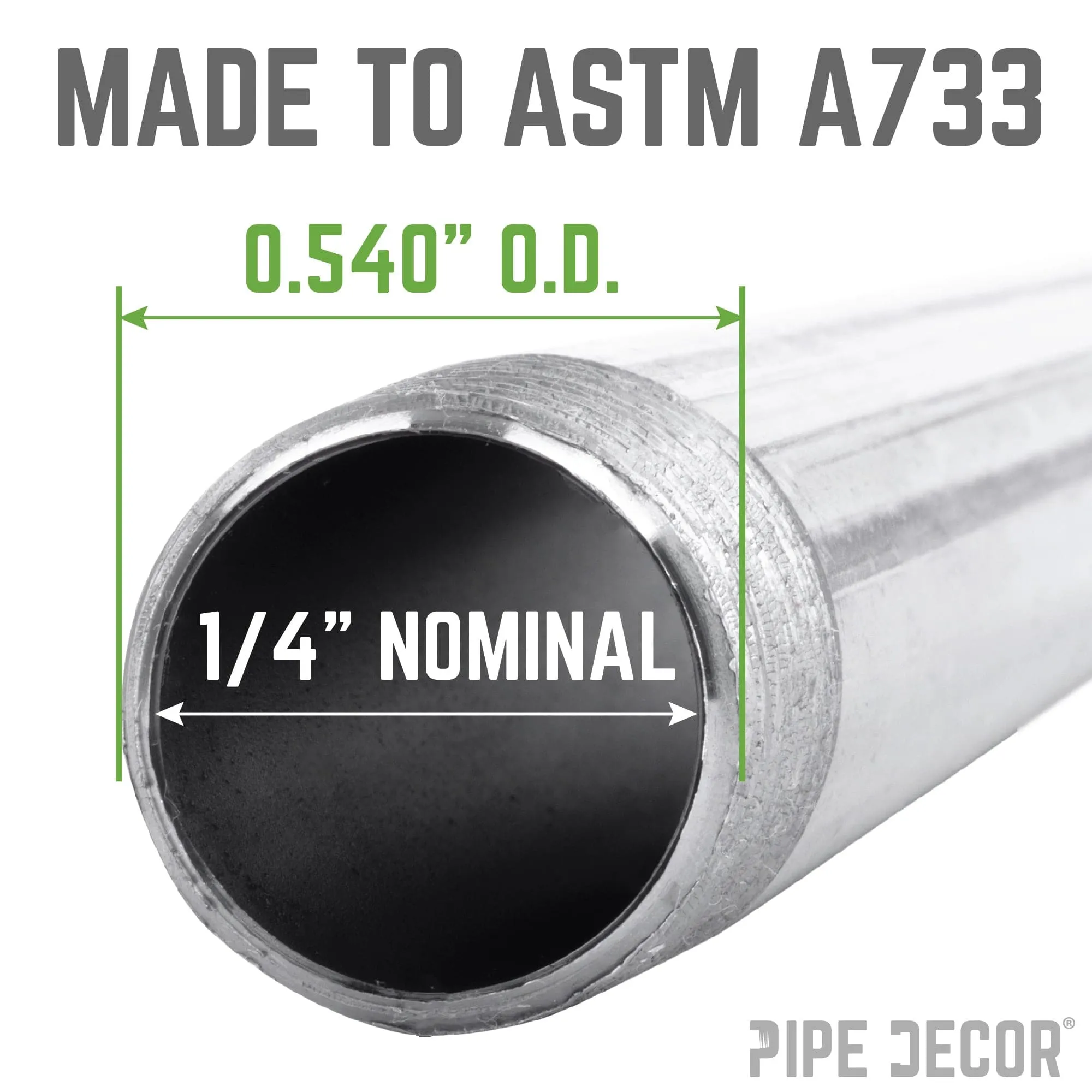 1/4 in. Close Galvanized Steel Nipple