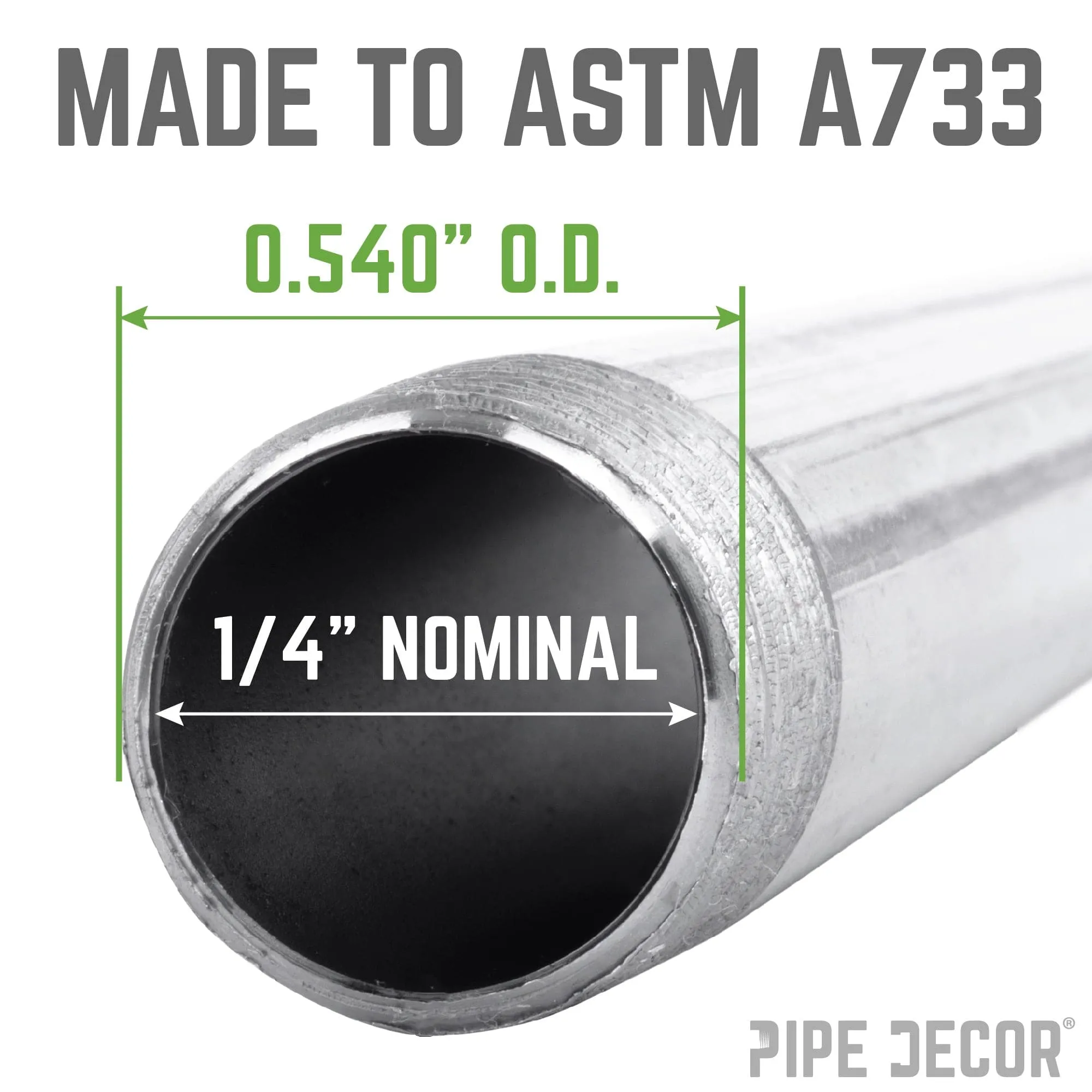 1/4 in. x 3 in. Galvanized Pipe