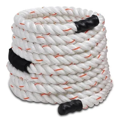 1.5"x30' Poly Undulation Battling Workout Rope White