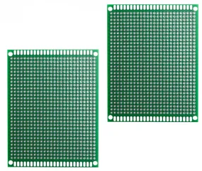 2 Pack Double Sided PCB Prototype Board, 7 x 9 cm with 806 holes