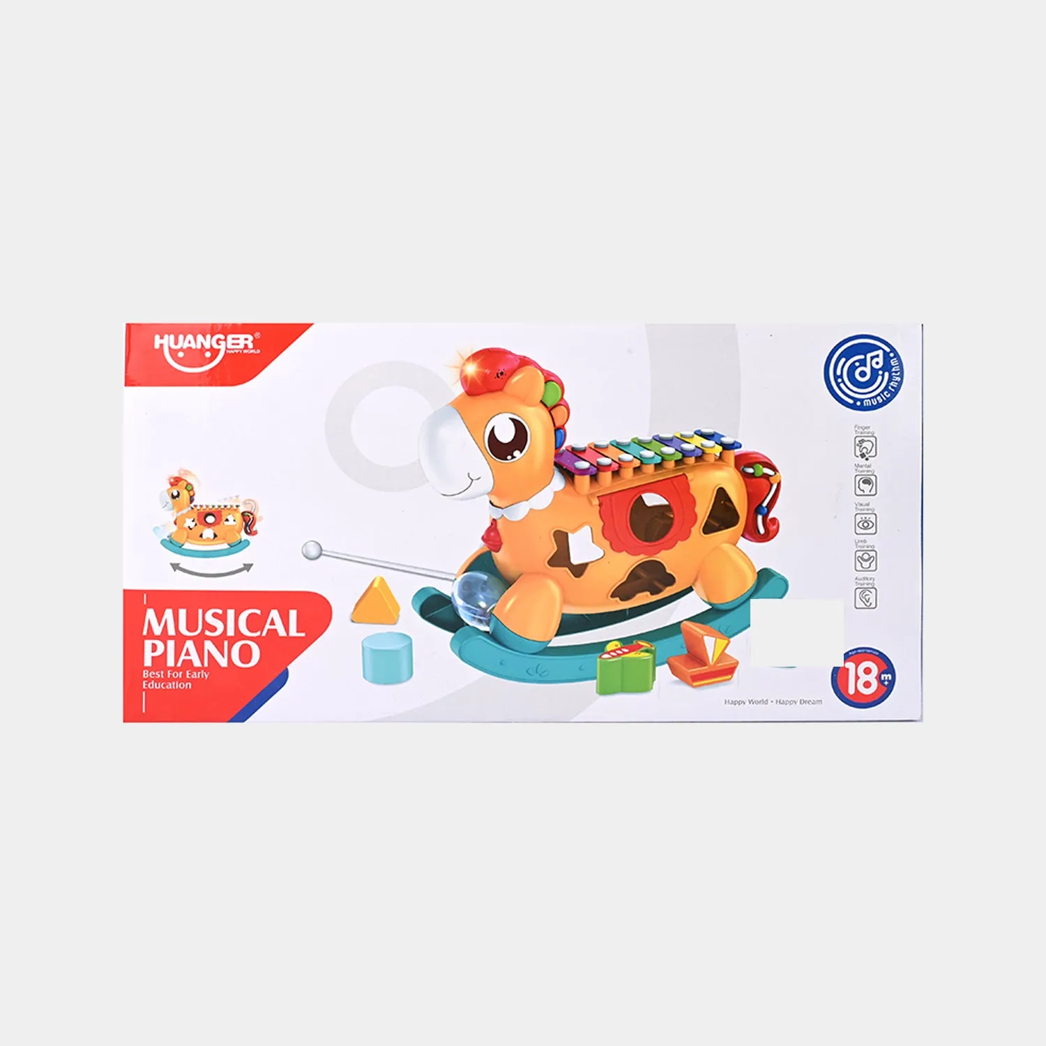 5 in 1 Rocking Horse Xylophone