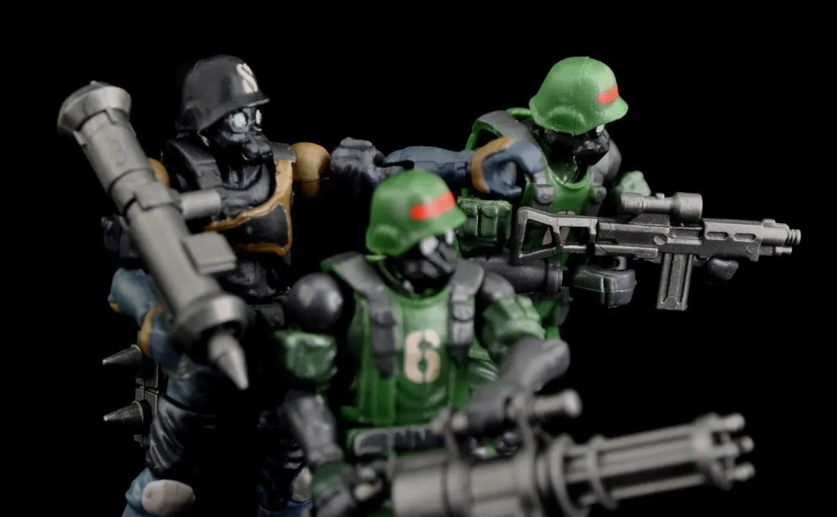 Acid Rain B2Five 1:28 Jungle Soldier Figure 3-Pack