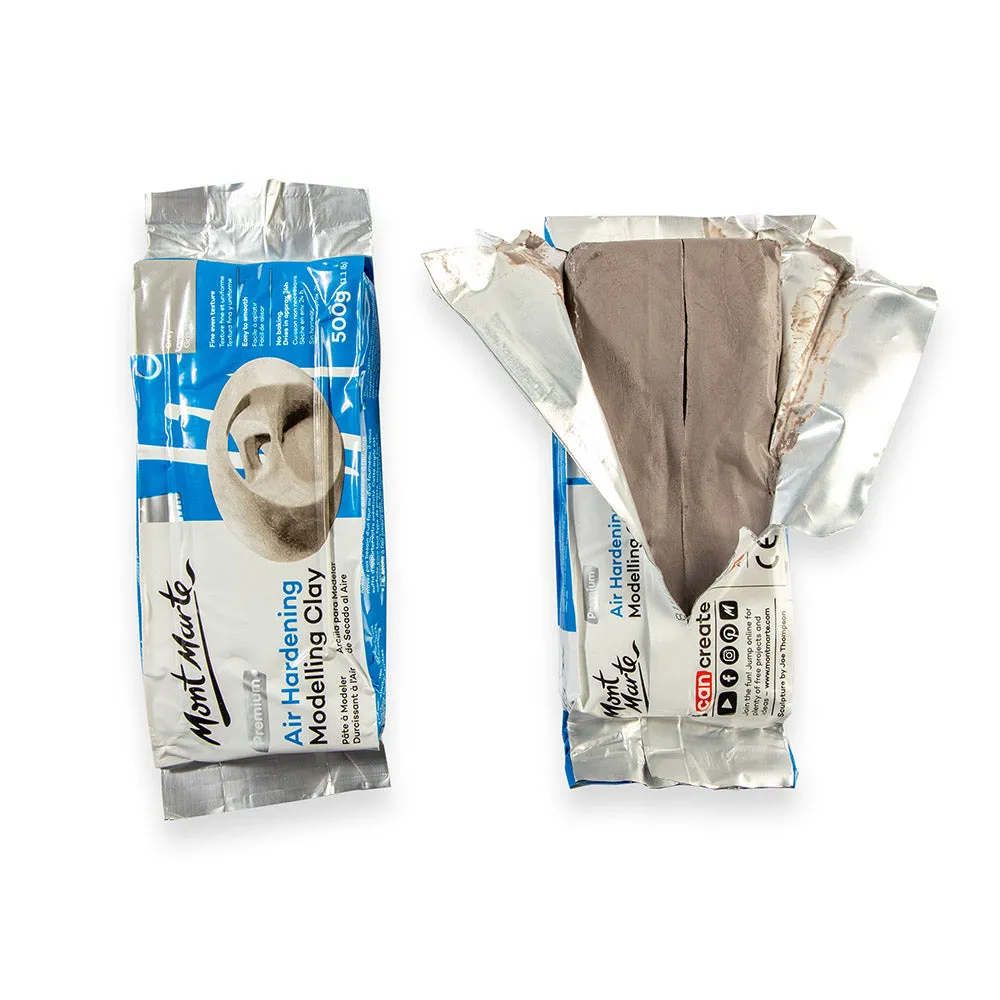 Air Hardening Modelling Clay Premium 500g (1.1lb) - Grey