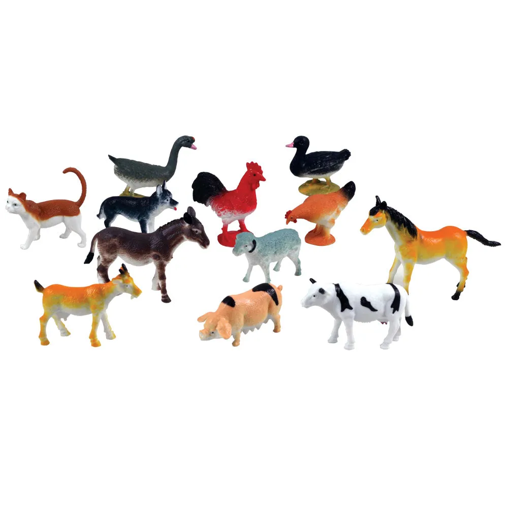 Animal Explorer - Farm Animals Tube - 12-piece Playset