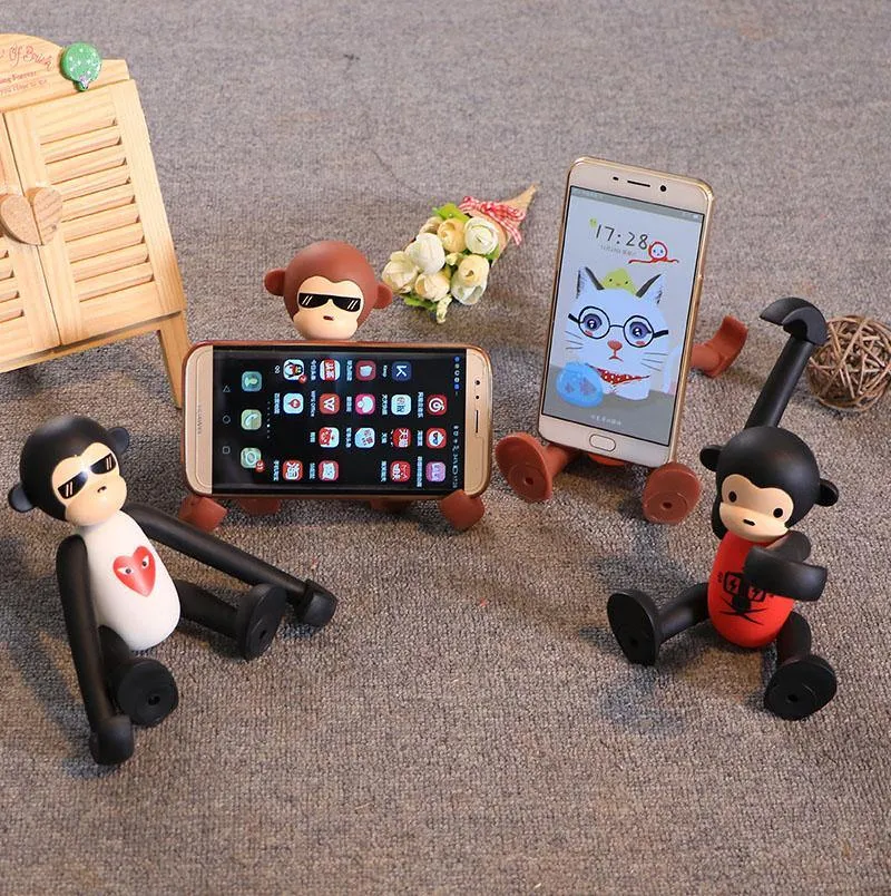 Armor King Cute Monkey Toy Adjustable Support for 3.5-6 inch Phones & 7-10 inch Tablets