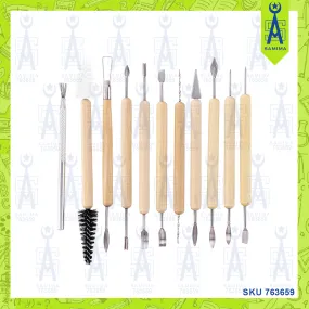 ART NATION WOODEN CLAY TOOLS 11 PCS / PACK