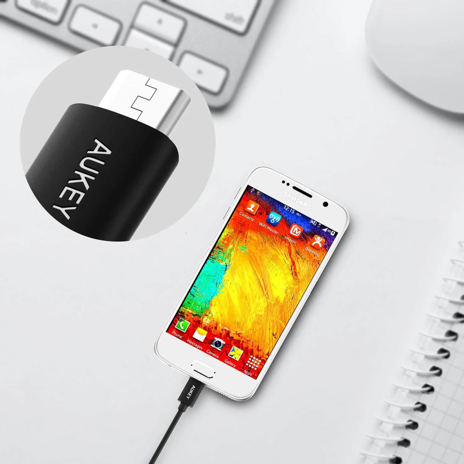 AUKEY® Micro USB 2.0 Cable (6.6ft)