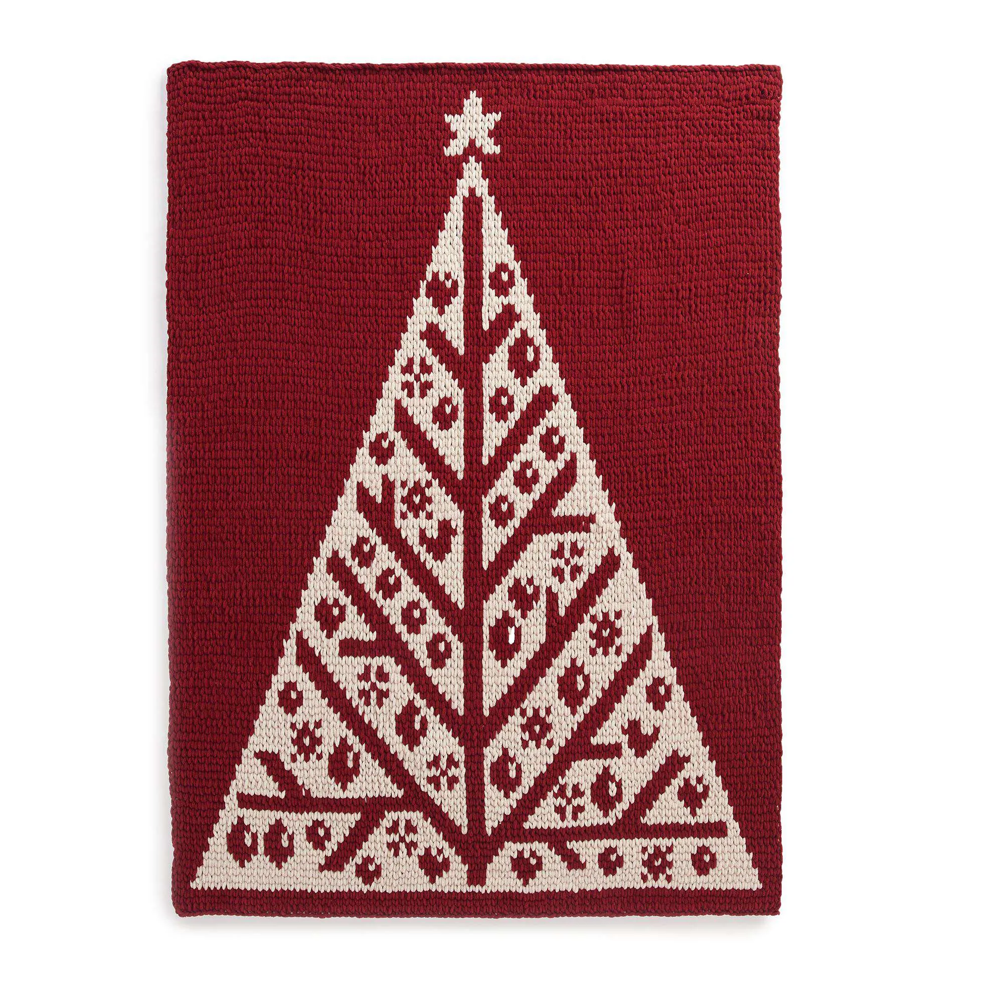 Bernat Craft EZ Graph It Holiday Tree Blanket