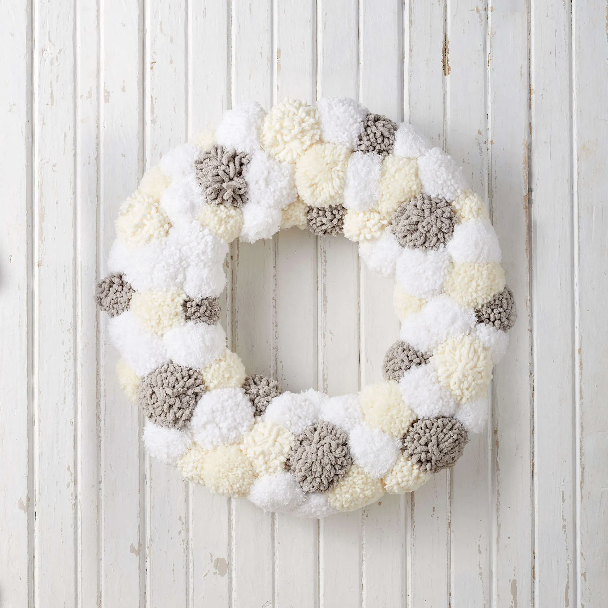 Bernat Craft Pipsqueak Pompom Wreath