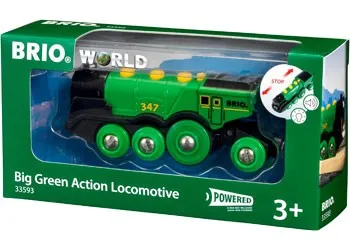 BRIO - BIG GREEN ACTION LOCOMOTIVE