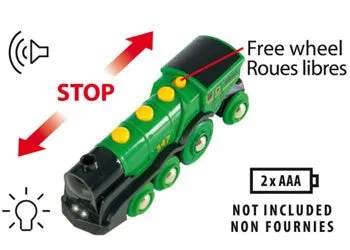BRIO - BIG GREEN ACTION LOCOMOTIVE