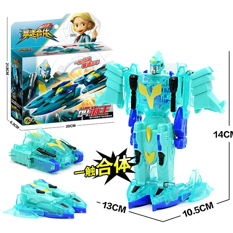 Burst Speed Wild Merge Transforming Robot Car - 2-in-1 Action Figure for Dynamic Play