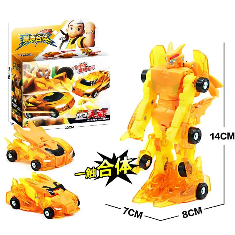 Burst Speed Wild Merge Transforming Robot Car - 2-in-1 Action Figure for Dynamic Play