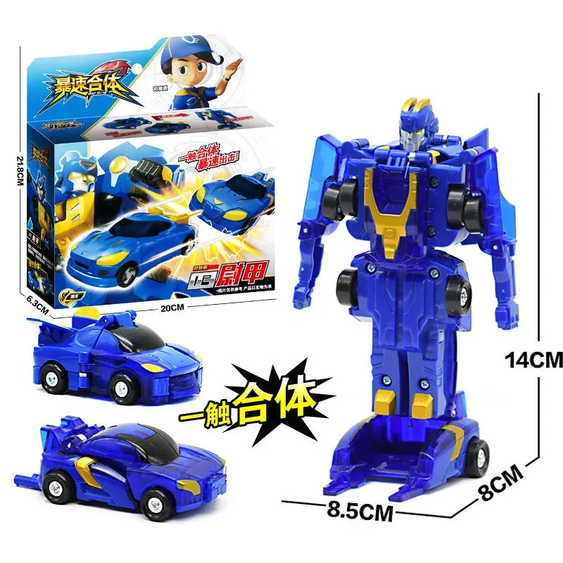 Burst Speed Wild Merge Transforming Robot Car - 2-in-1 Action Figure for Dynamic Play