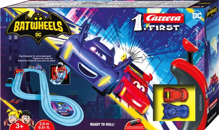 Carrera First Batwheels Ready to Roll Race Track 2.9m   2 Cars