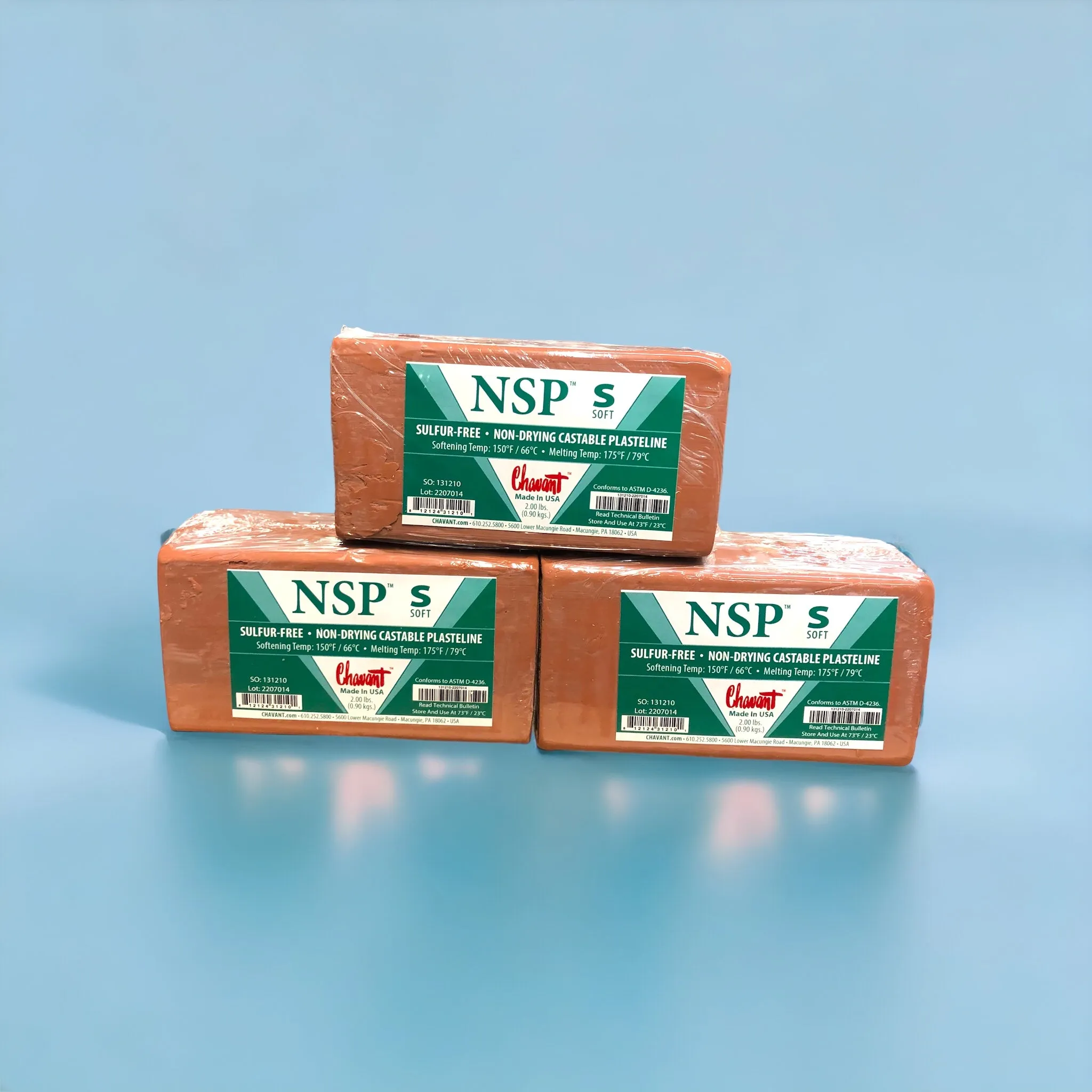 Chavant Clay - NSP Sulfur-free Plasteline Modelling Clay