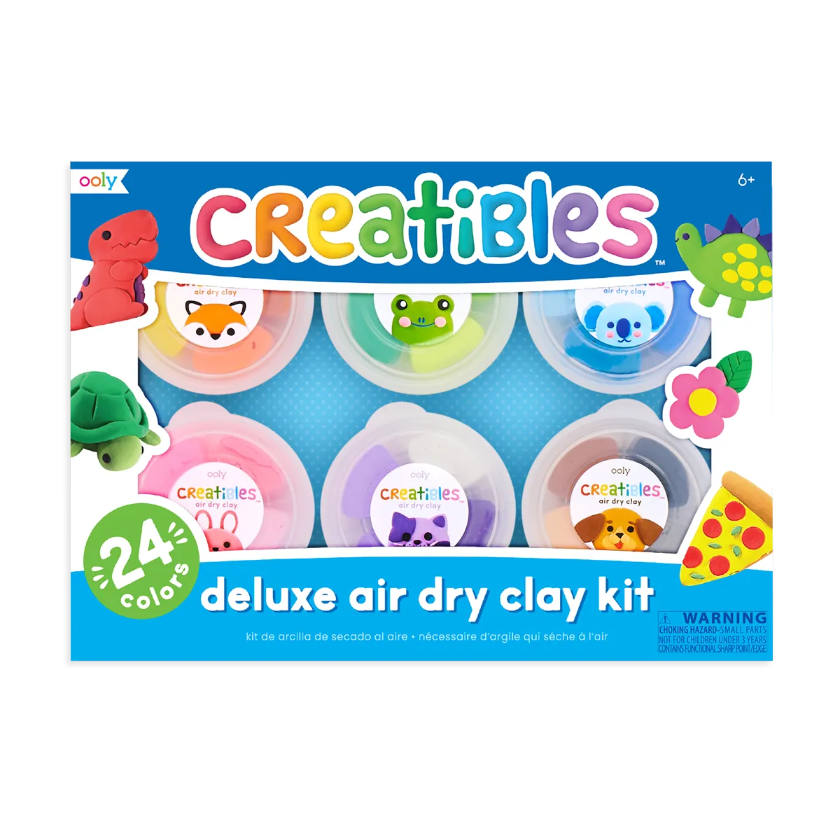 Creatibles D.I.Y. Air Dry Clay Kit - Set of 24 Colors