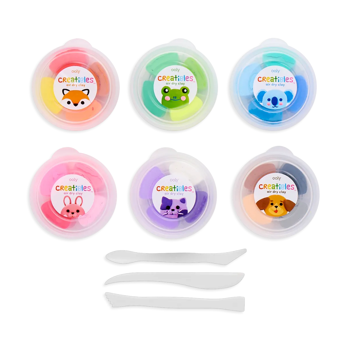 Creatibles D.I.Y. Air Dry Clay Kit - Set of 24 Colors