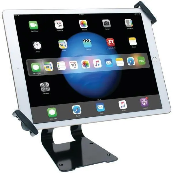 CTA Digital PAD-ATGSL iPad Pro/Tablet Adjustable Antitheft Security Grip Stand (Silver)