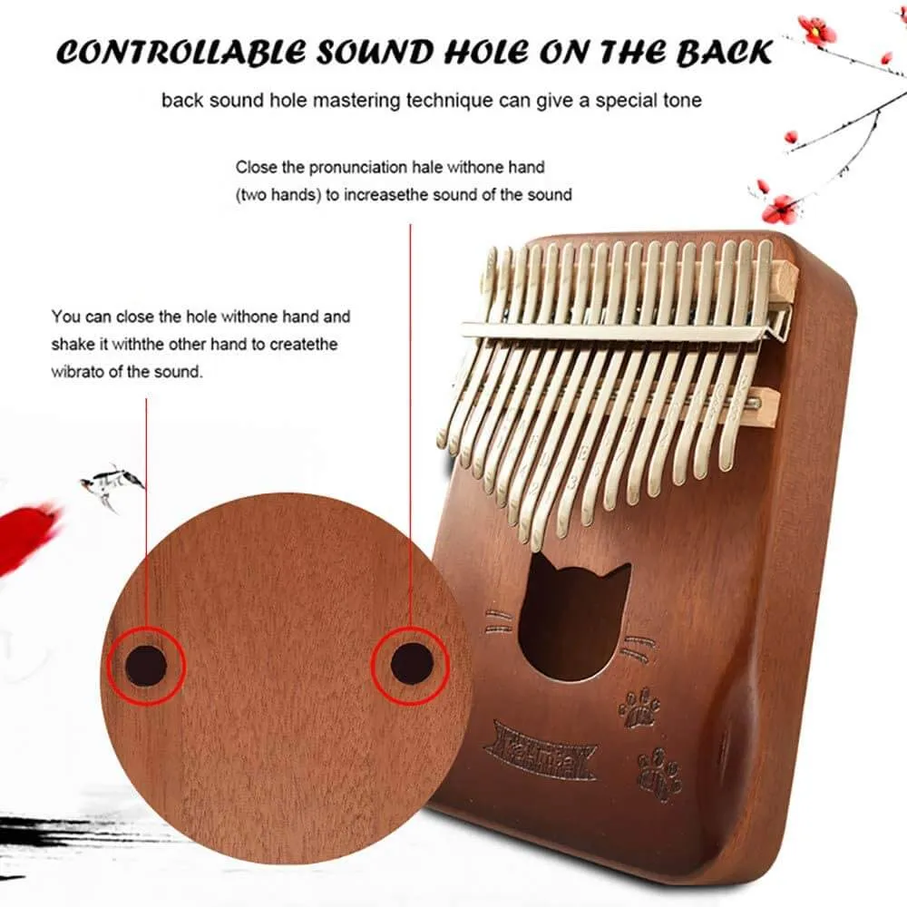 Dear Piano Kalimba 17 keys gradient color marimbas deer thumb