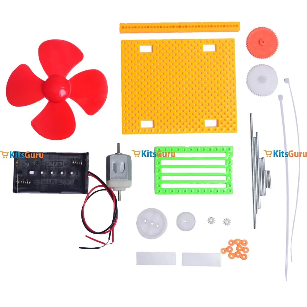 DIY Electric Fan with Head Swing – Fun STEM Science Experiment Toy