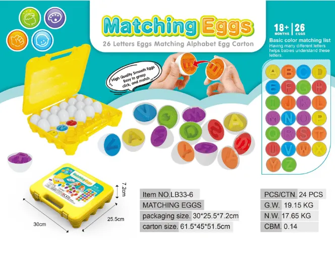 Egg Shape Matching Educational Toy for Kids