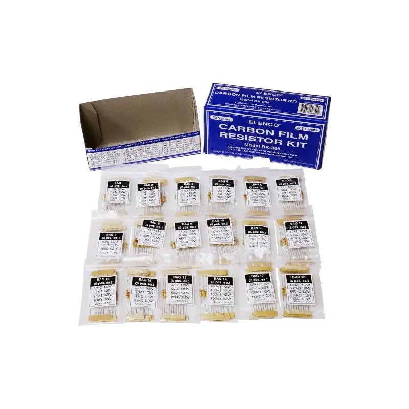 Elenco RK-365 Carbon Film Resistor Kit
