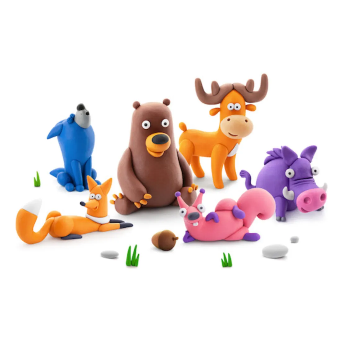 Forest Animals Hey Clay