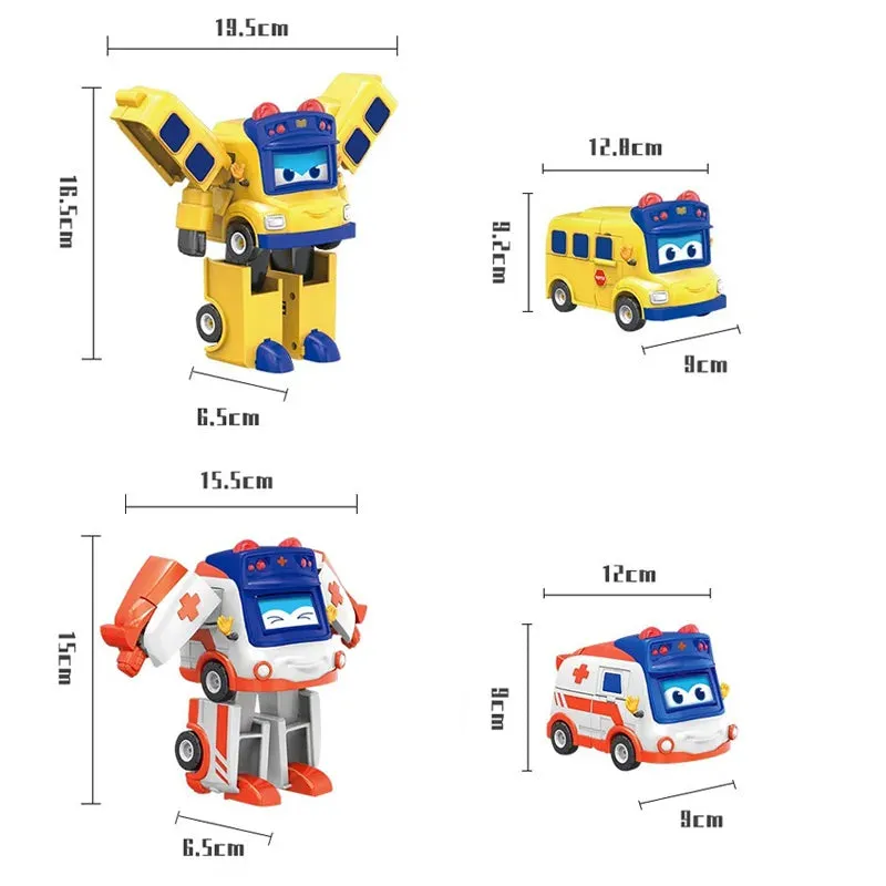 GGBOND Gogo Bus Transforming Action Figures - Fun & Creative Playtime