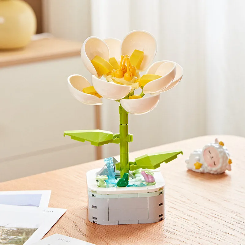 GIFT SET - DIY Floral Bliss: Craft Your Own Eternal Garden with Flower Building Block Kits