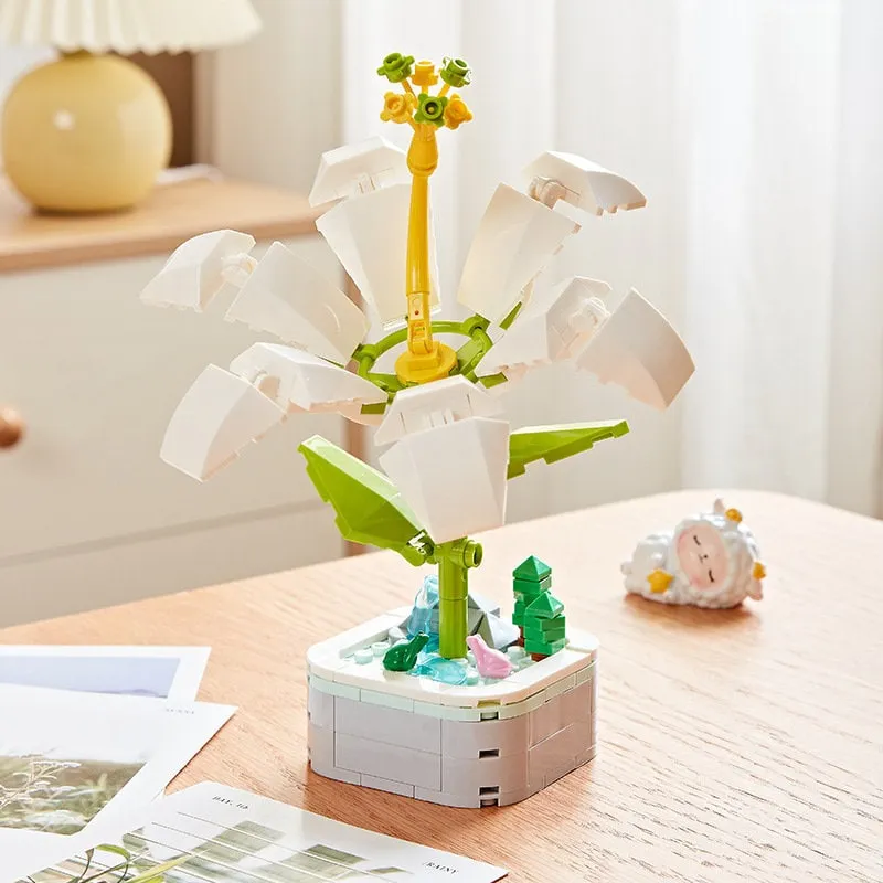 GIFT SET - DIY Floral Bliss: Craft Your Own Eternal Garden with Flower Building Block Kits