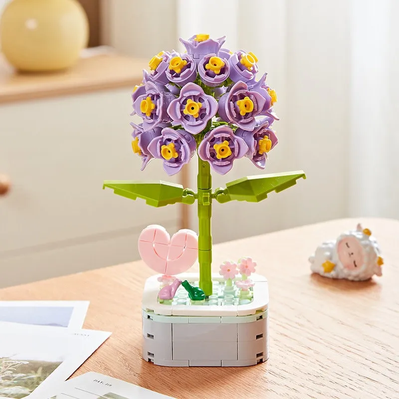 GIFT SET - DIY Floral Bliss: Craft Your Own Eternal Garden with Flower Building Block Kits