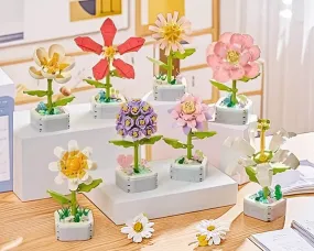 GIFT SET - DIY Floral Bliss: Craft Your Own Eternal Garden with Flower Building Block Kits