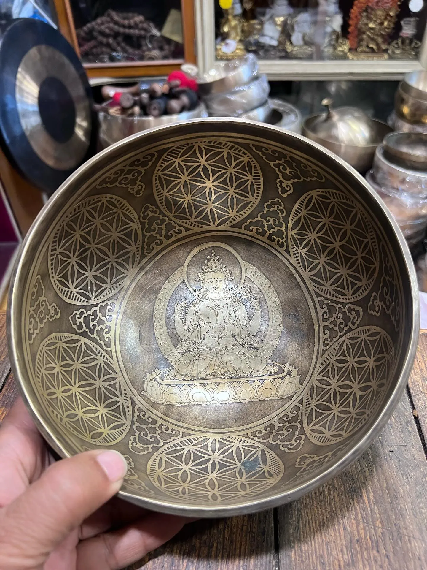 Handmade Healing Fine Special Etching Carving Singing Bowls Various Sizes