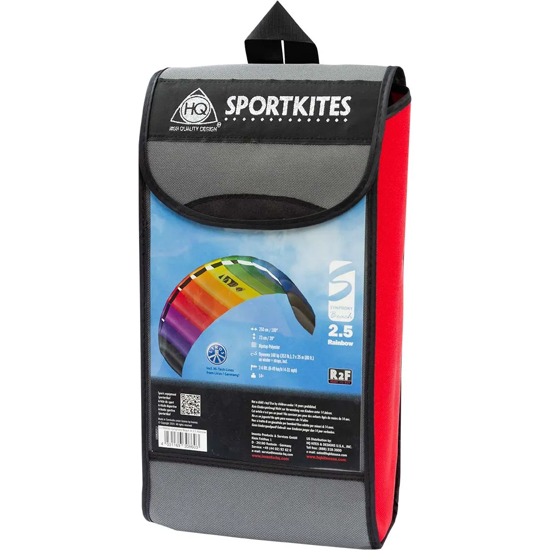 HQ Kites Symphony Beach III Rainbow R2F Kite (2.5m)