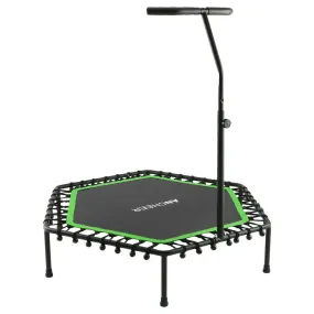Indoor/Outdoor Trampoline with Adjustable Handle Bar