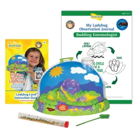 Insect Lore Ladybug Growing Kit with ONE Tube of Live Ladybug Larvae and STEM Journal