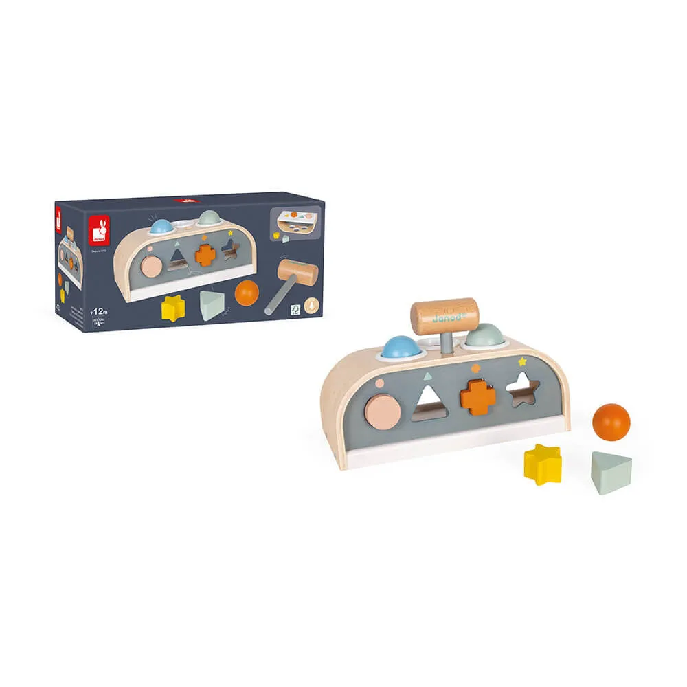 Janod Sweet Cocoon Taptap and Shape Sorter