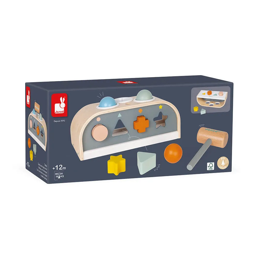 Janod Sweet Cocoon Taptap and Shape Sorter