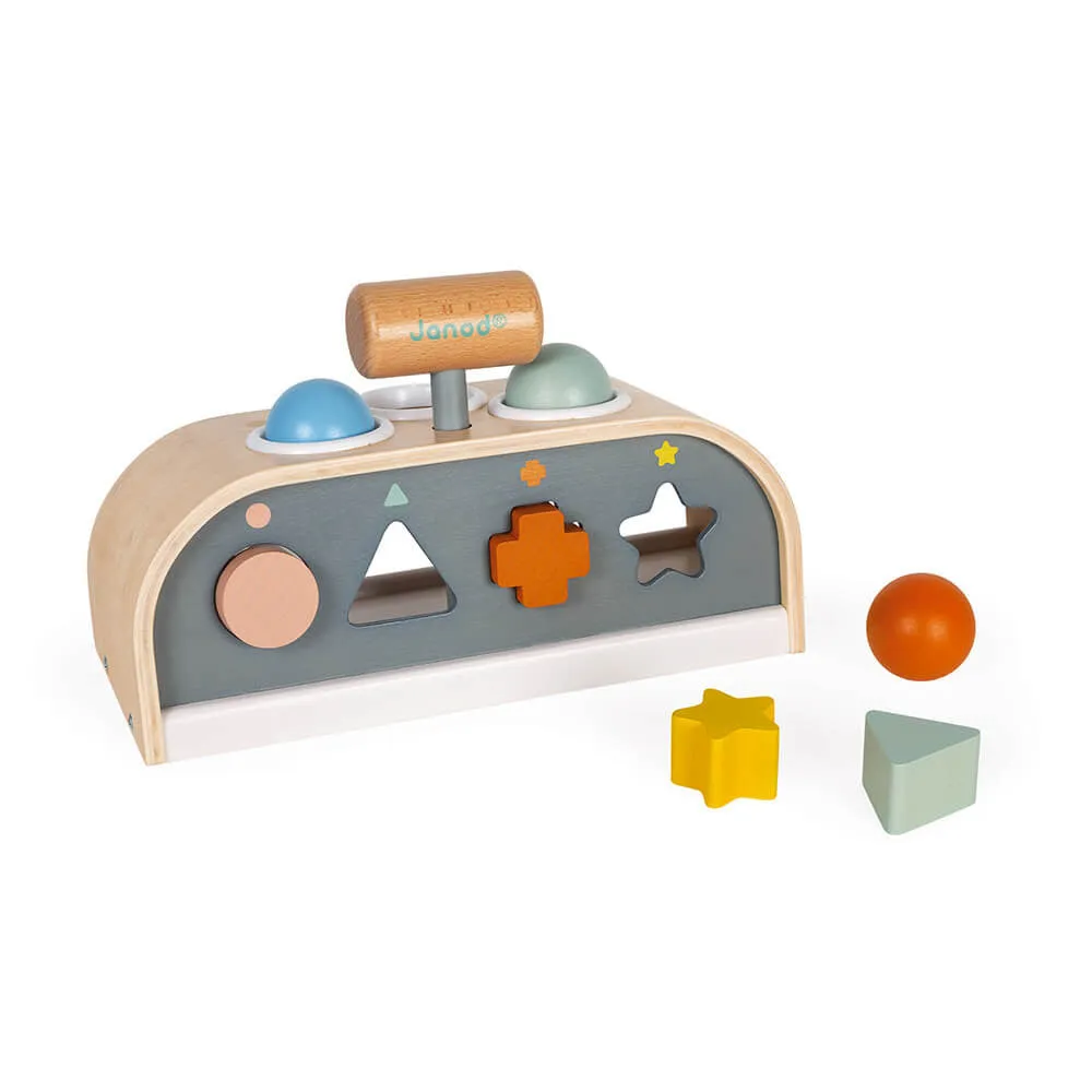 Janod Sweet Cocoon Taptap and Shape Sorter