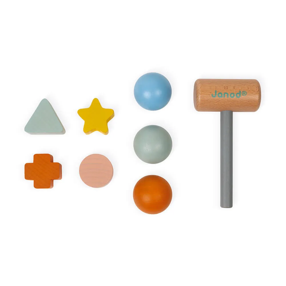 Janod Sweet Cocoon Taptap and Shape Sorter