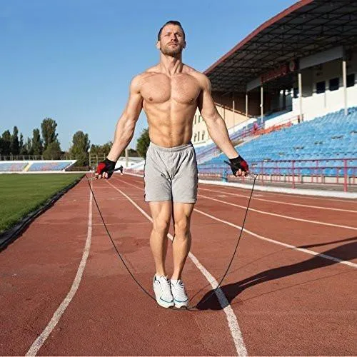 Jump Skipping Rope Fast Speed Cable Adjustable For Cardio Exercise