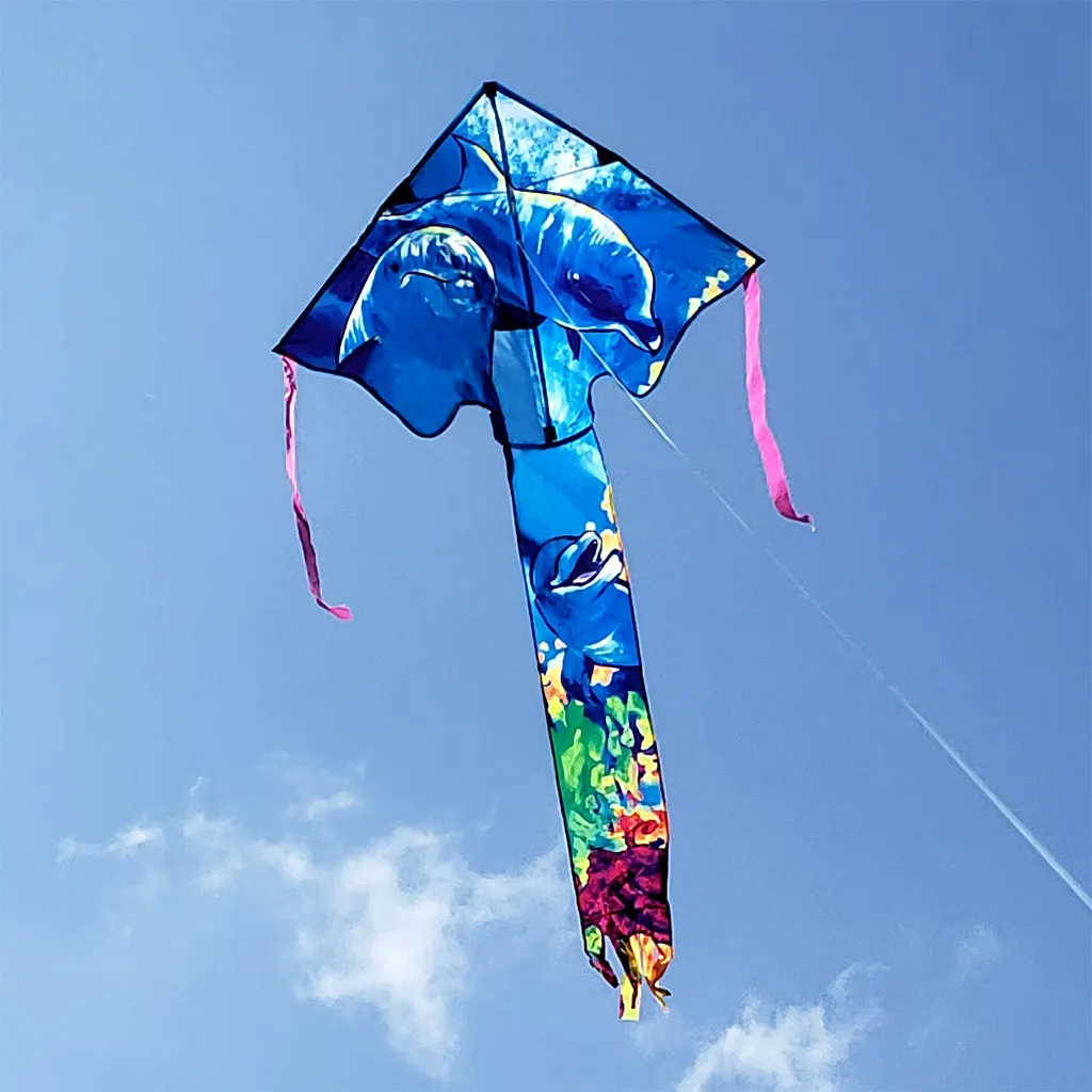 Large Easy Flyer Kite - Dolphin