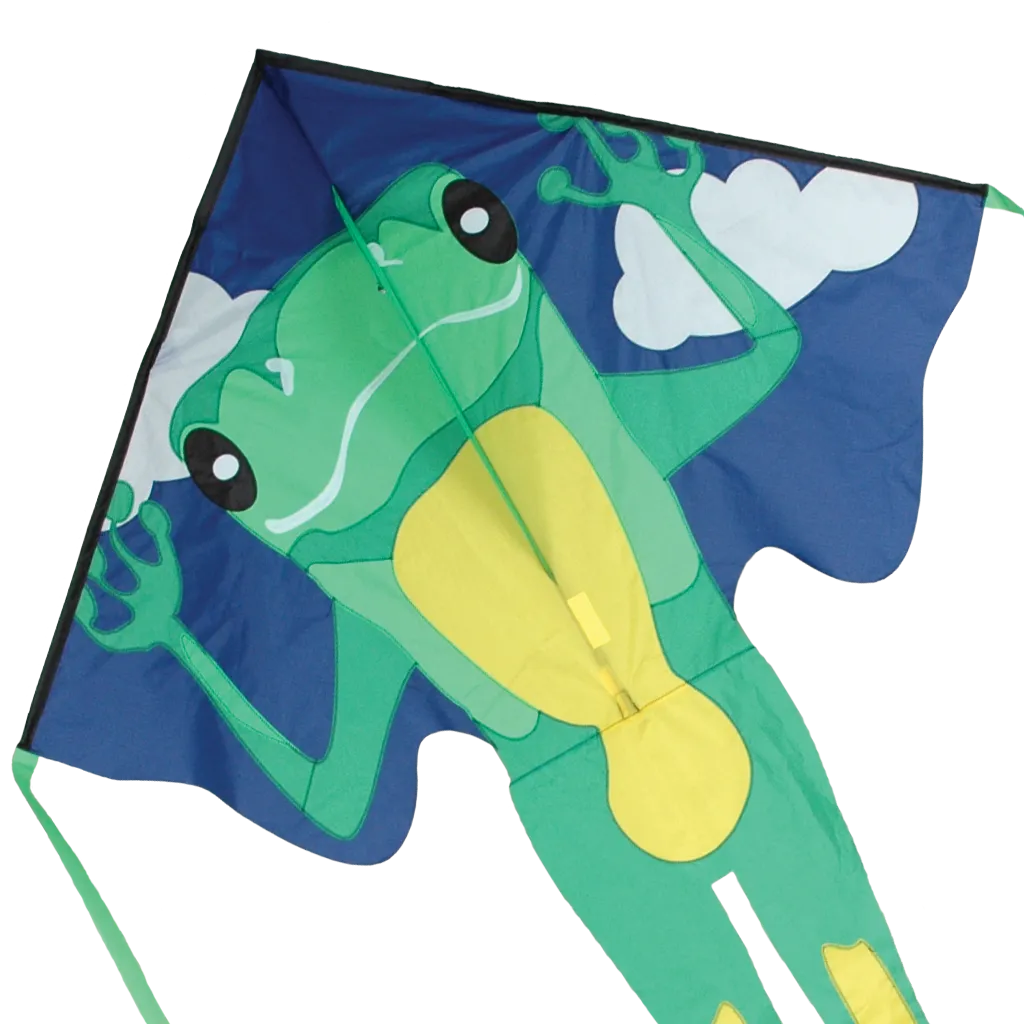 Large Easy Flyer Kite - Green Frog