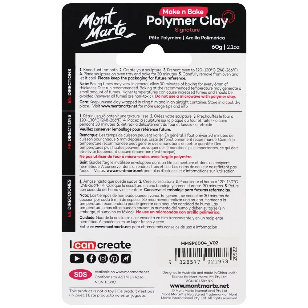 Make n Bake Polymer Clay Signature 60g (2.1oz) - Dark Grey