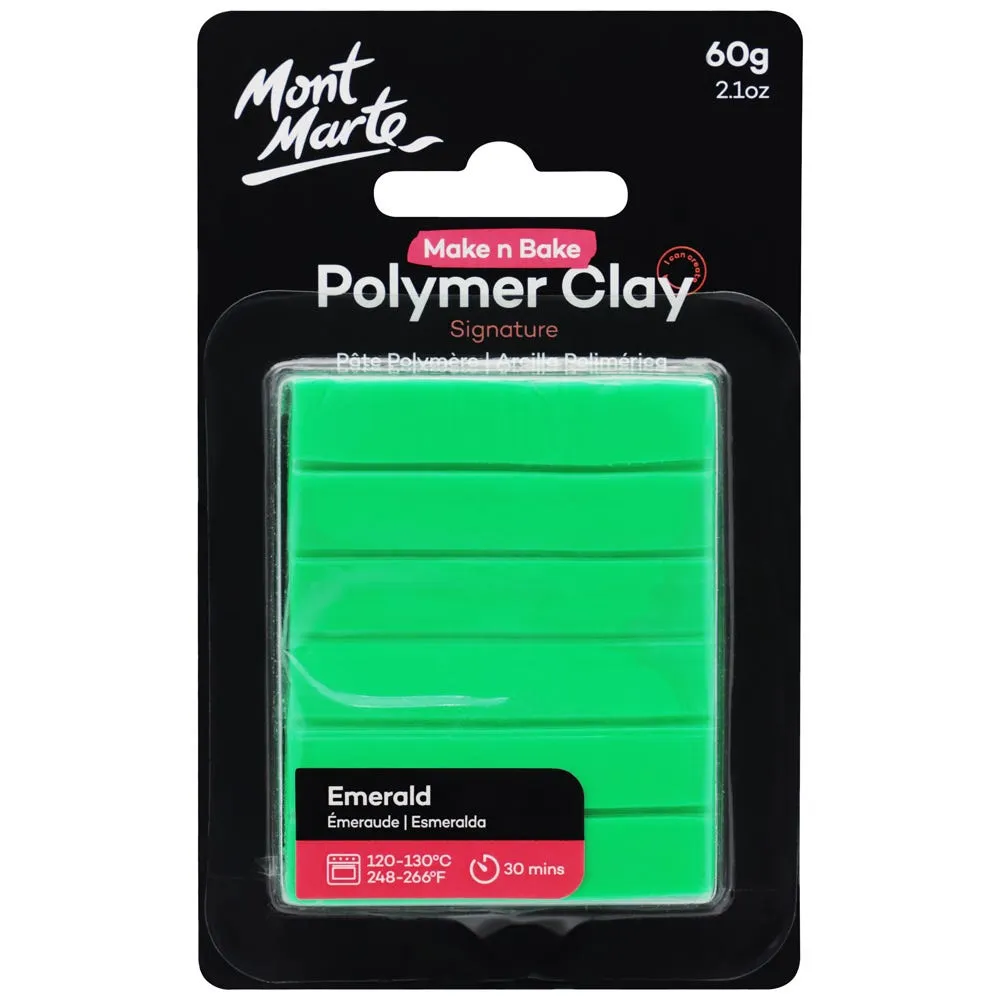 Make n Bake Polymer Clay Signature 60g (2.1oz) - Emerald